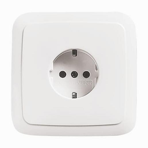 20 EUJSR-214 SCHUKO® Steckdose mit anschraubbarem Tra