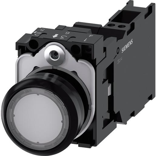 3SU1106-0AB70-3FA0 Drucktaster, beleuchtet, 22mm, rund, Kun