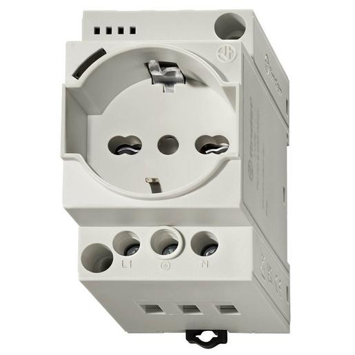 7U.00.8.230.0000 Steckdose für Reiheneinbau, Farbe grau,