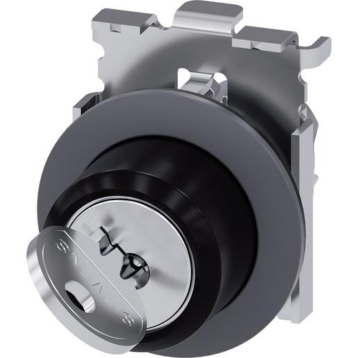 3SU1060-4LF11-0AA0 Schlüsselschalter RONIS, rund, Metall, m