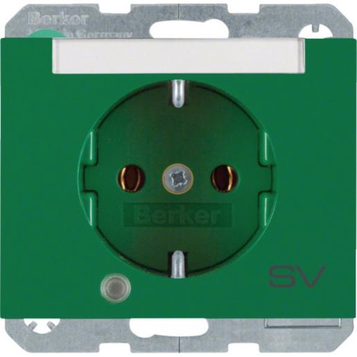 41107113 Steckdose SCHUKO LED BSF erh BS K.1 grün