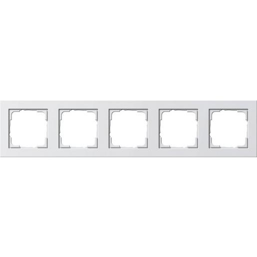 021522 Abdeckrahmen 5f Gira E2 Reinweiß m