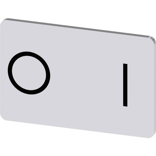 3SU1900-0AD81-0QG0 Bezeichnungsschild 17,5x27mm, Schild sil