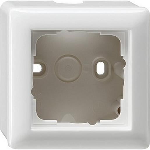 006103 AP-Gehäuse 1f + Rahmen Standard 55 Reinw