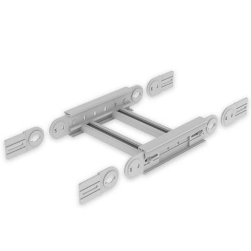 67412-04 Unex Gelenkbogen vertikal 85x400 aus U23