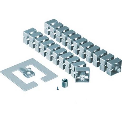 930.017 Kabelschlange Quadro Set silber