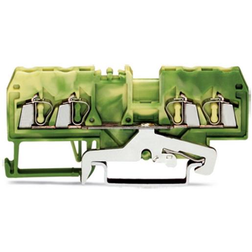 280-837 4-Leiter-Schutzleiterklemme2,5 mm²mitt