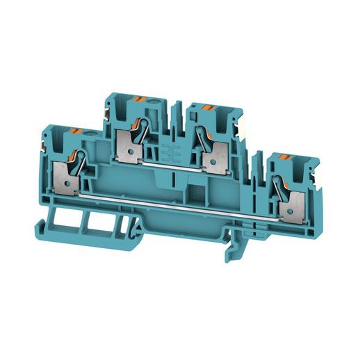 A2T 4 DL BL Klemme, PUSH IN, 4 mm²