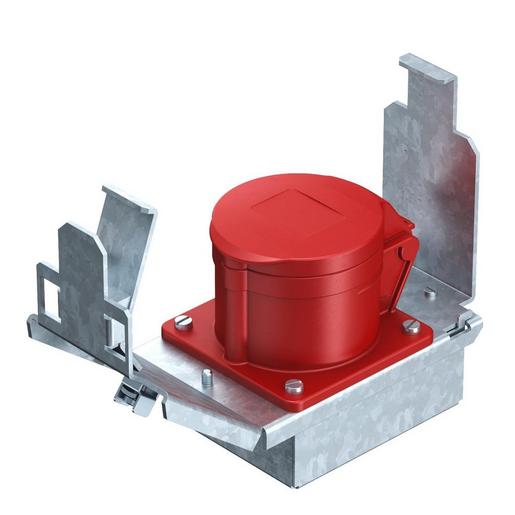 GT2 CEE16 Geräteträger mit CEE16 175x75x128 Stahl