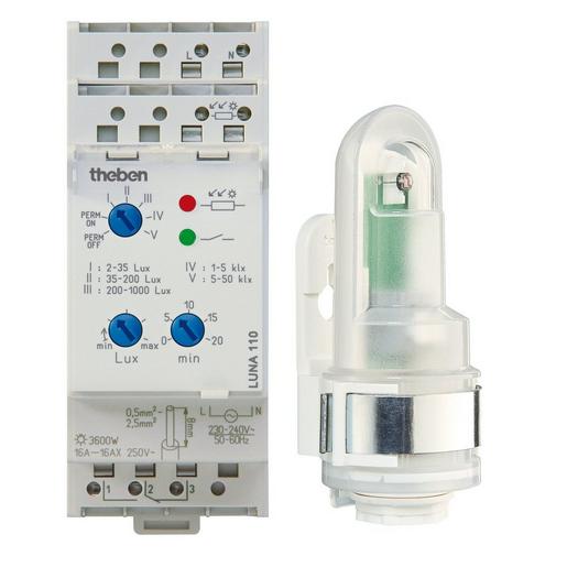 LUNA 110 AL Reiheneinbau-Dämmerungsschalter, 2 TE, 2