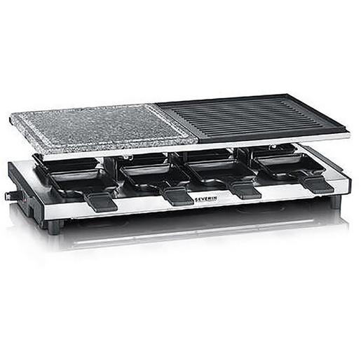 RG2373 Raclette, 1/2 Naturstein, 1/2 Grillplatt