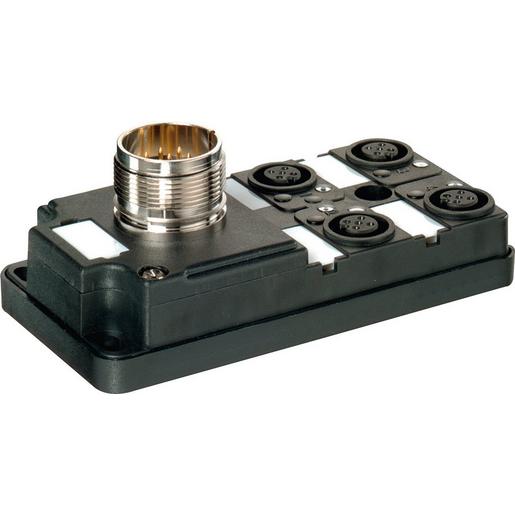 27763 MVP12-V, 4xM12, 4pol, Steck.M23 12pol.St