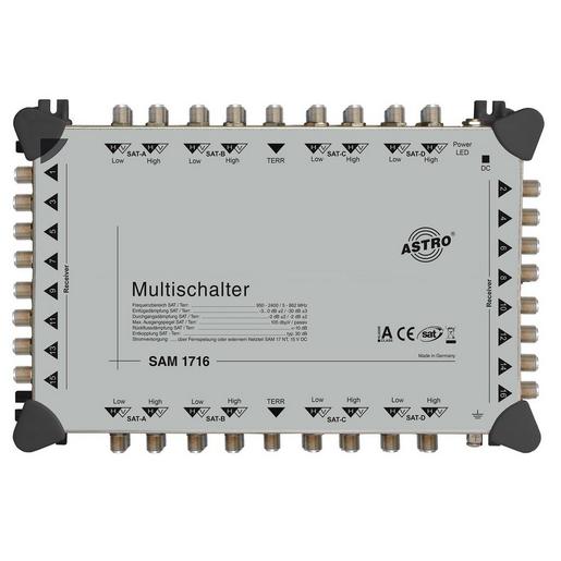 SAM 1716 Kaskadierbarer Multischalter, 17 Eingäng