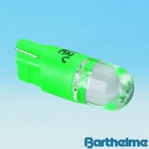 70113004 T10 Wedge Base Lamp (Dome), grün, 24-28V