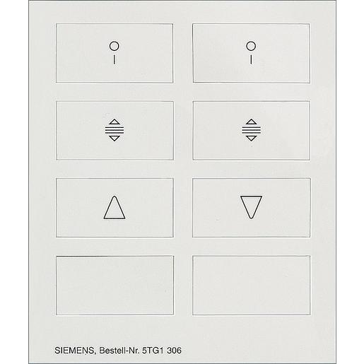 5TG1306 DELTA style Piktogrammbogen für 2-fach W