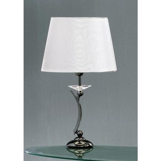 820663 Tischleuchte, schw.-chrom E27, 1x60W max