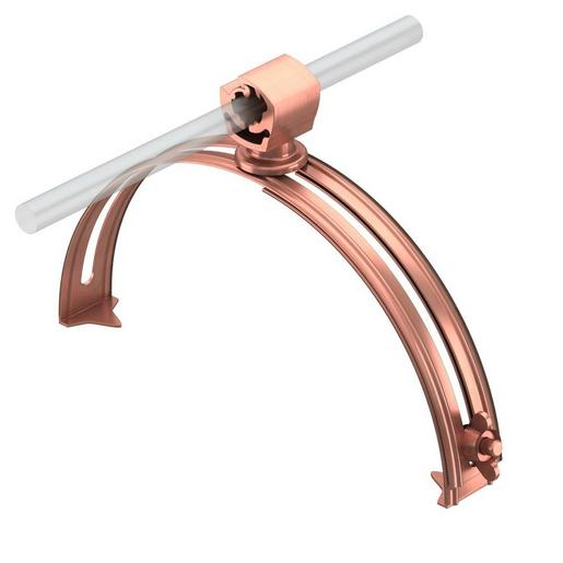 132 K-CU Dachleitungshalter für Firstziegel 8mm K