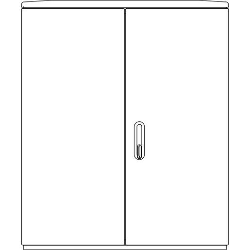 10050840 SCHR A655-2 DS MO Polyesterschrank Freis