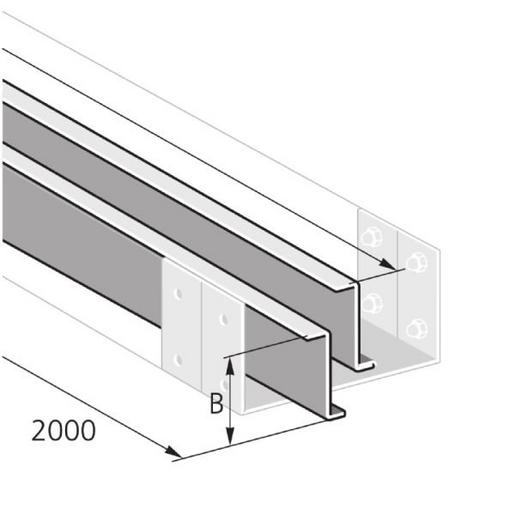 TL2 150 S Trennwand Länge 2000mm