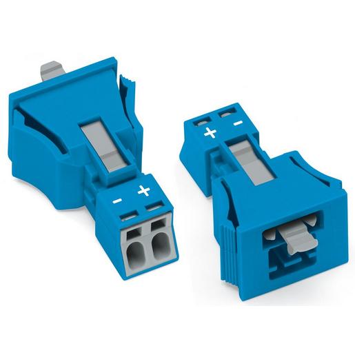 890-2112 Snap-In-Stecker2-poligKod. Iblau