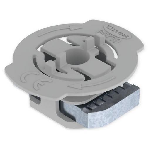 60710-C6 Unex Gleitmutter mit Feder grau M8 Verzi