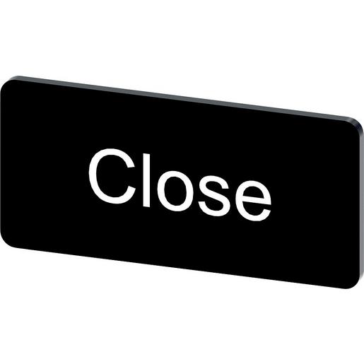 3SU1900-0AC16-0DX0 Bezeichnungsschild 12,5x27mm, Schild sch