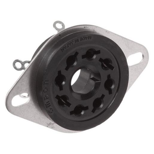 PL08 Sockel, back-connecting, 8-pin, Lötansch