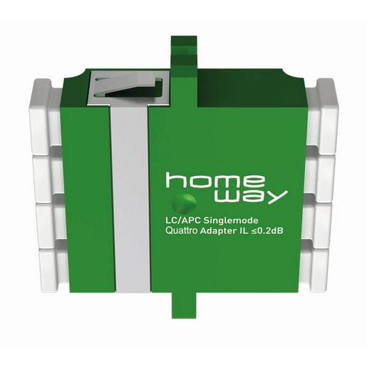 HW-4XLCAPCKGN Quad-Kupplung LC/APC SM gn