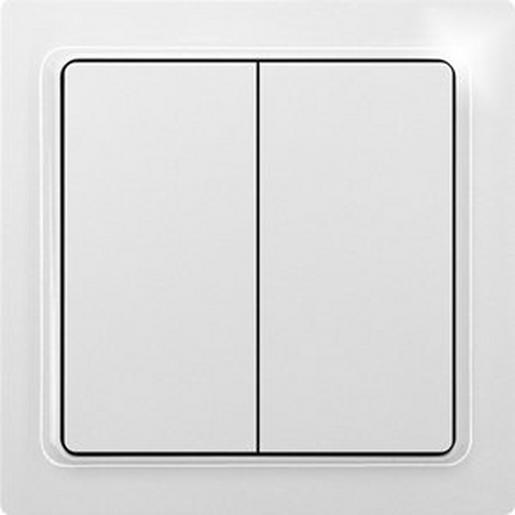 F4T65-wg Funktaster im E-Design reinweiß glänzend