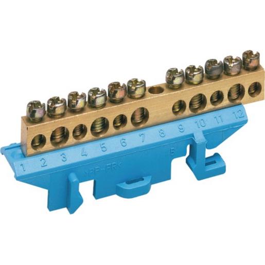 KM11N Messingkl., NZ-Zählertafel, N, 11 Klemms