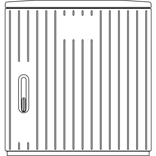 10051424 SCHR A100-1 54 DS BP MO Polyesterschrank