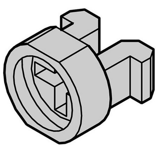 21100464 Nippel, Kunststoff, grau