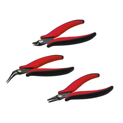 104030 Elektronikzangen-Sortiment 3-teilig, aus