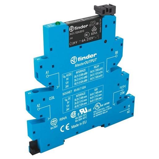 39.21.0.012.0060 Koppelrelais MasterOUTPUT, mit Schrauban