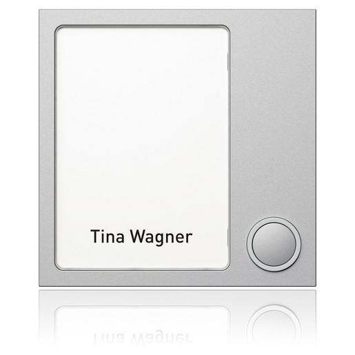 1875120 Portier Tastenmodul 1WE, silber