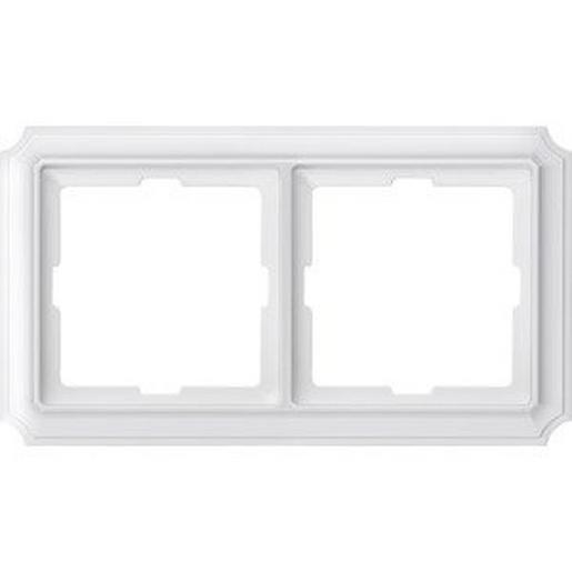 483219 ANTIK-Rahmen, 2fach, polarweiß
