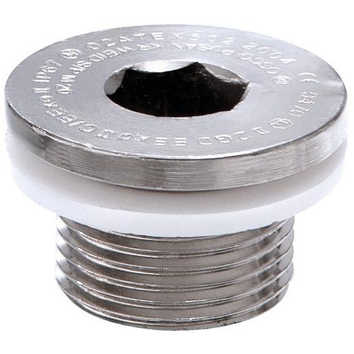 OSSP-R 25 / M25 Exd-Messingverschlussschraube M25