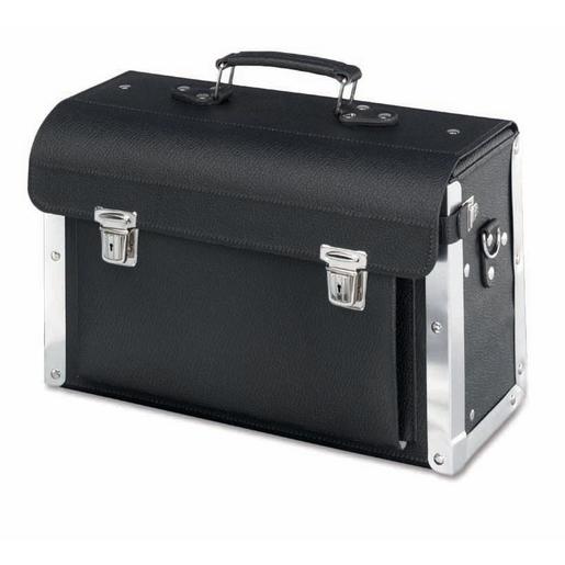 176024 Werkzeugkoffer aus Leder, schwarz