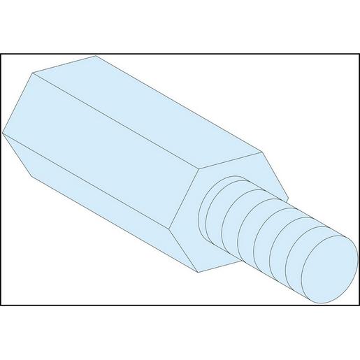 LVS03197 PrismaSeT-P, Abstandshalter, hexagonal,M