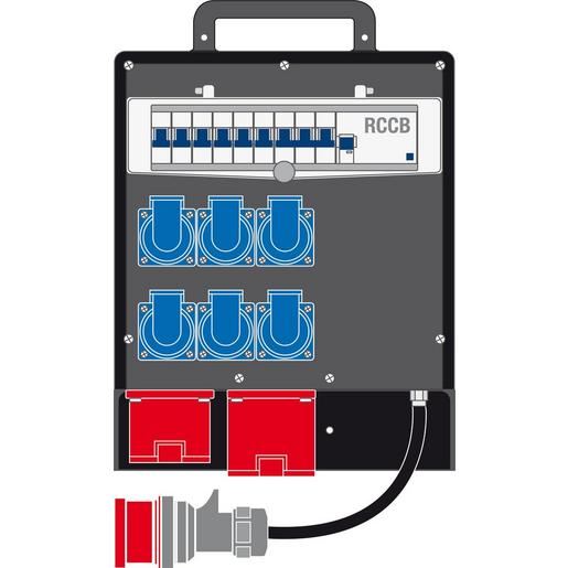 Z 58.18 Steckdosenkoffer anschlussfertig verdrah