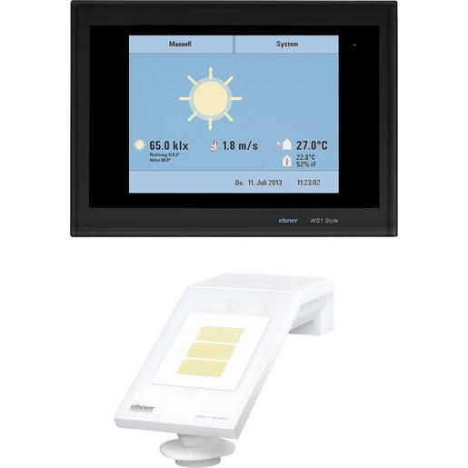 WS1 Style-3, schwarz Gebäudesteuerung für 3 Antriebe 230 V