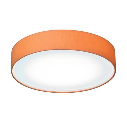 58215762 Anbauleuchte weiss, mit Stoffschirm oran