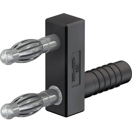 KS4-14LA/N 4 mm Verbindungsstecker schwarz