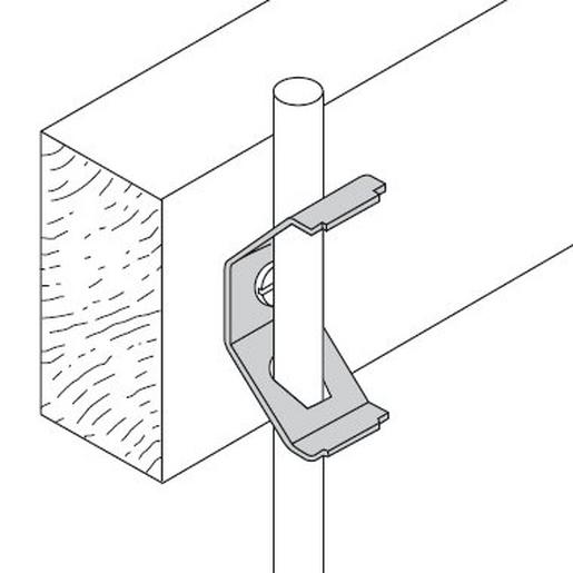 BM-6 Stangenbefest. mit Loch für M6/6 Federha