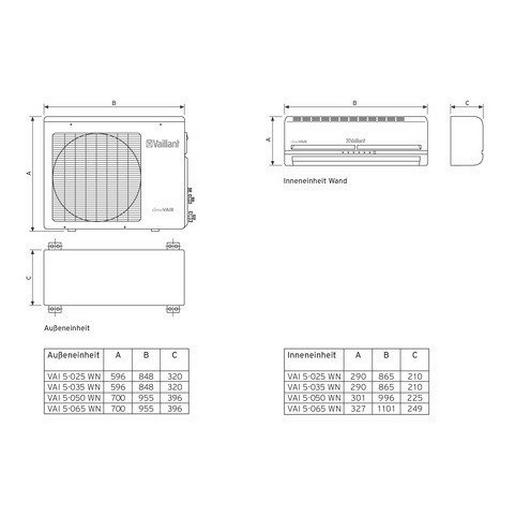 VAI5-035WN VAILLANT climaVAIR exclusive VAI 5-035 W