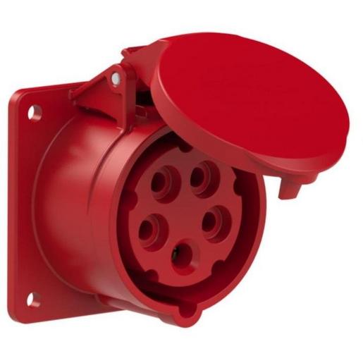 CLS 516/6h Anbausteckdose gerade 16A, 5P, 6h, IP44/