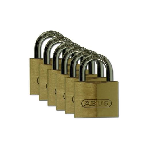 BRASS PADLOCK 30 MM HARD ST SHACK 6/PAC Messingschlösser, 30 mm, Massiv (6 Stück