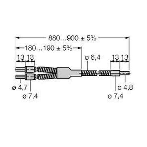 BF23S Glas-Lichtleiter, Gabelleiter