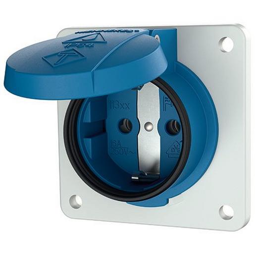 11331F SCHUKO blau, 16A2p+E 230V, IP54