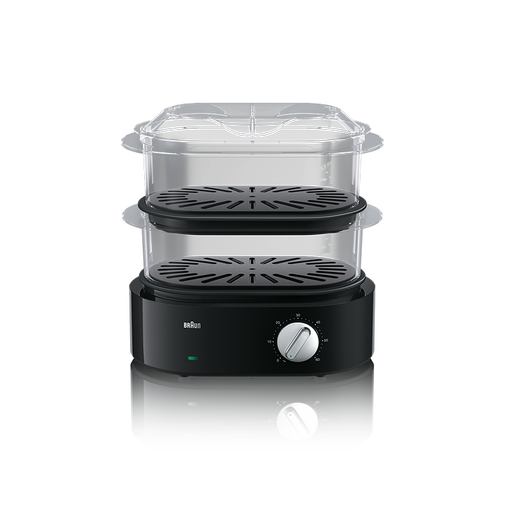 FS 5100 BK Dampfgarer 850 W, schwarz, 2 transparent